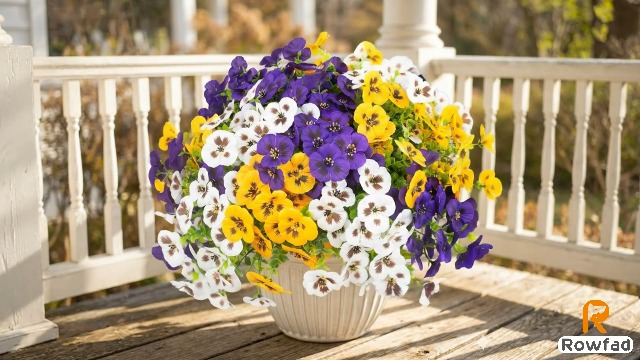Amazon.com: Rowfad 36 Pcs Artificial Fake Pansy Flowers for